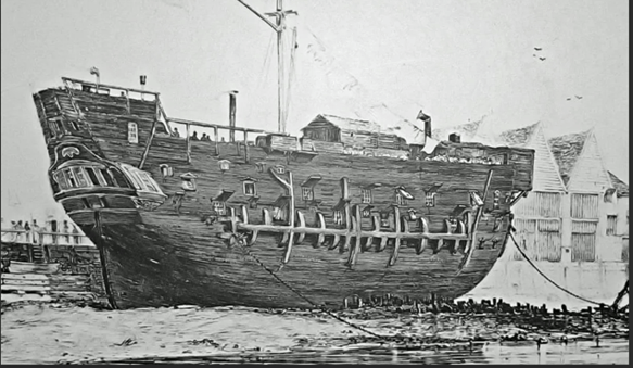 Hulked ship Discovery